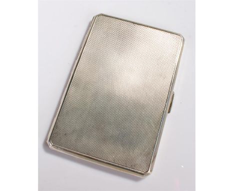 Silver cigarette case, Birmingham  maker S&B 2.93oz