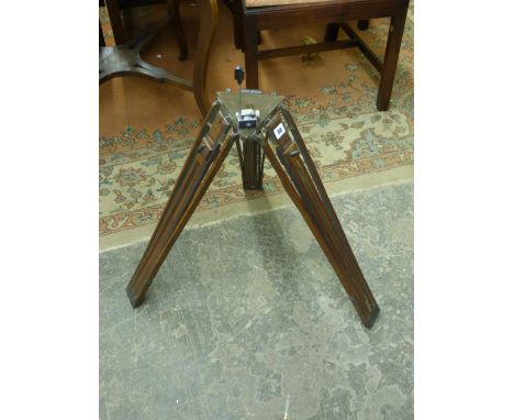 20TH CENTURY ASHFORDS PATENT TRIANGULAR TELESCOPIC CAMERA TRIPOD