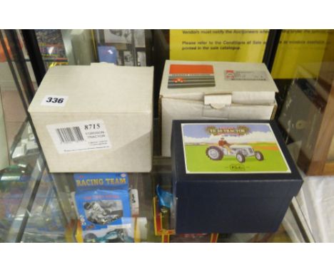 TWO MINT BOXED FORDSON E27N TRACTOR 8715 AND FERGUSON TE20 TRACTOR 8711