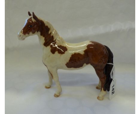 BESWICK PINTO PONY 1373, SKEWBALD COLOUR WAY 16.5CM HIGH FIRST VERSION 