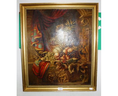 A 19TH CENTURY OIL ON CANVAS STILL LIFE 'The Heirloom', signed R S Waddle, 1866