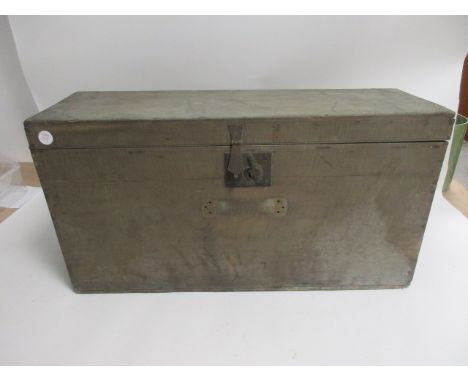 A vintage wooden automobile travel trunk,  78.5cm x 28cm x 38cm