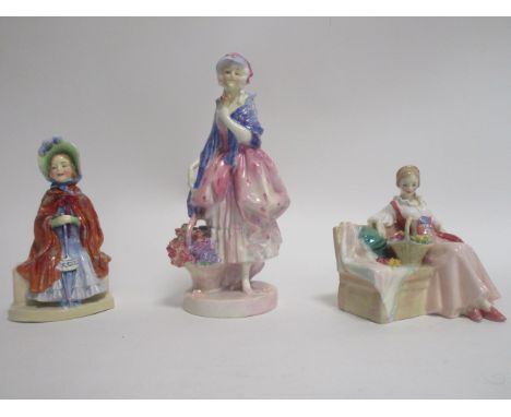 Three Royal Doulton figures, consisting of 'Little Miss Make Believe' HN1870, 'Phyllis' HN1486 and 'Midsummer Noon' HN1899 (3