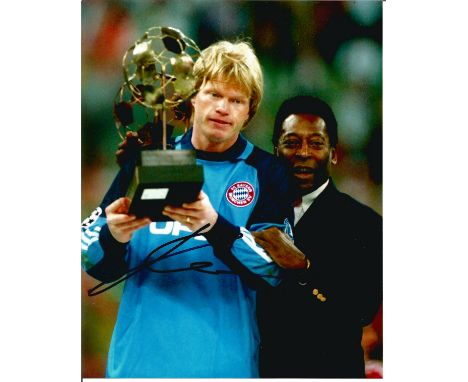 Football Oliver Kahn signed 10x8 colour photo pictured during his playing days with Bayern Munich. Kahn is one of the most su