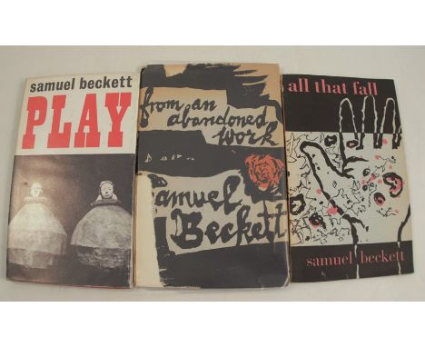 Samuel Beckett, a collection of three first edition plays published by Faber, All That Fall, 1957, From an Abandoned Work, 19