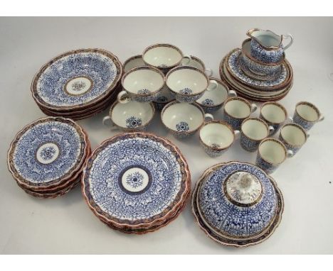 A 19th century Worcester part service, decorated in the Royal Lily pattern, comprising 9 breakfast tea cups, 6 coffee cans, o