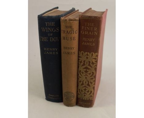 Henry James, a collection of three volumes, The Finer Grain, The Tragic Muse and The Wings of the Dove, all first editionsCon