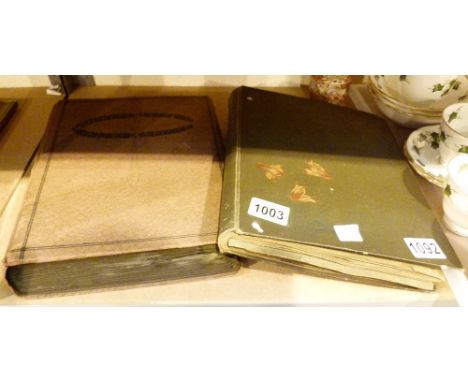 VINTAGE POSTCARDS. Two albums of vintage postcards