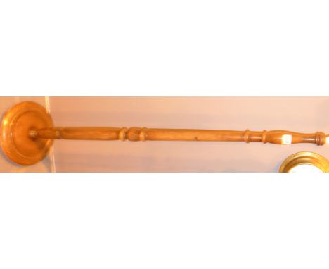 STANDARD LAMP. Antique oak wood standard lamp