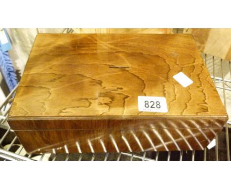 WOODEN PUZZLE CASH BOX.  Vintage wooden puzzle cash box
