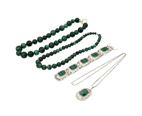 Schmuckkonvolut 5-teilig, Silber, 450 g, Händlerkonvolut bestehend aus 1 Ring Weite 57, 1 Anhänger mit Kette 70 cm, 1 Armband
