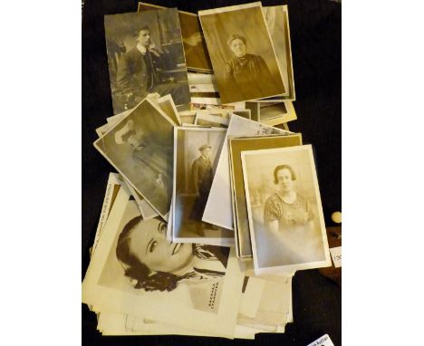 Tray of vintage photographs