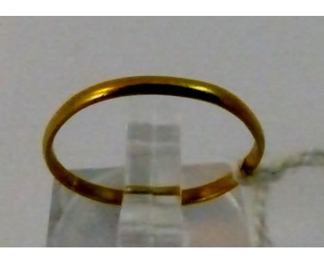 George III gold wedding ring 0.7g