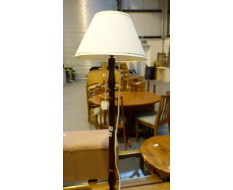 Mahogany standard lamp