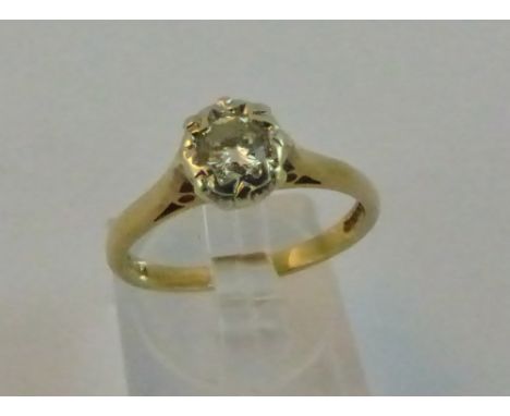 9 ct gold 0.5ct diamond ring