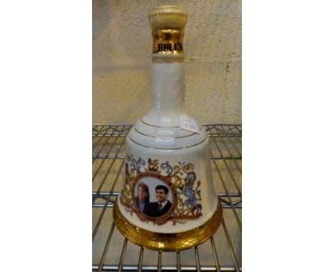 Commemorative porcelain decanter from Bells Scotch Whisky. 75cl