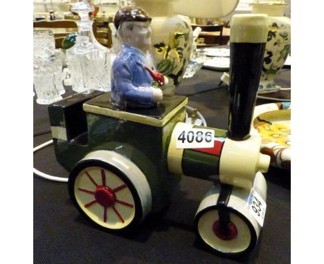 Lorna Bailey Fred Dibnah steam engine teapot  