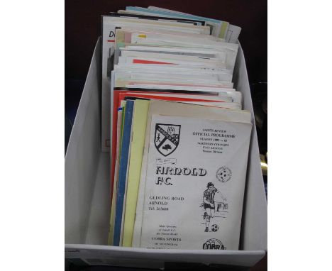 Football - Non-League Programmes Mainly 1980s/90s, including Arnold, Emley, Thorn, Mickleover, Grimethorpe, Mexborough etc, a