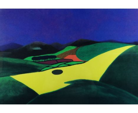 STAN ROSENTHAL limited edition (95/250) print & accompanying sculpture - entitled 'Storm over the Preseli Hills', print signe
