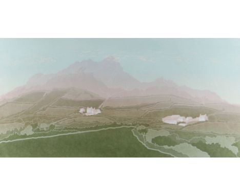 BERNARD GREEN limited edition (42/70) linocut - entitled in pencil 'Finding Light at Carn Llidi, Pembrokeshire II', signed an