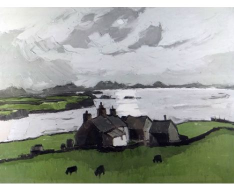 SIR KYFFIN WILLIAMS RA artist's proof colour print - Penrhyn Du farm, Aberffraw, signed fully in pencil, 59 x 75cms Provenanc