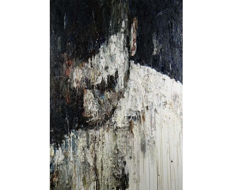 CARL MELEGARI large impasto oil on box canvas - head portrait, entitled 'Ernesto', 100 x 75cms Provenance: private collection