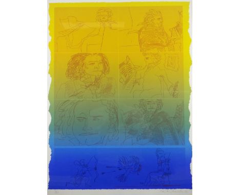 CERI RICHARDS limited edition (2/60) screenprint - entitled 'Promotheus II - from Beethoven Suite with Variations', signed an