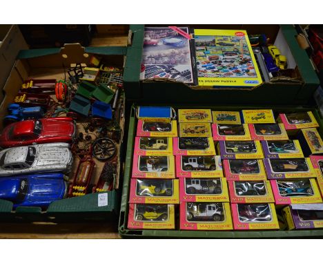 A large collection of Matchbox and other model toy cars etc.