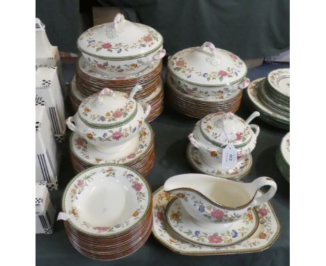 A Collection of Copeland Spode Dinnerwares to Include twelve 27cm dinner plates, twelve 22cm dinner plates, twelve 19cm side 