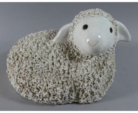 A Ceramic Study of Sheep, 29cm Wide 