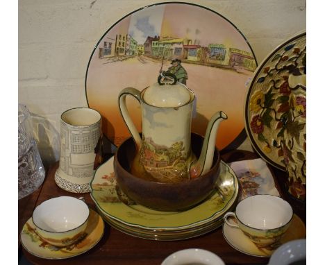 A Collection of Royal Doulton Series Ware to Include Dickens Ware Johnny Weller Charger D6337, Old Peggoty, Barnaby Rudge, Co