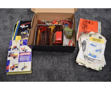 A selection of mixed vintage Meccano and Meccano Magazines