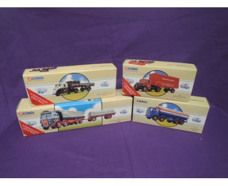 Three Corgi Classics Limited Edition 1:50 scale diecasts, Tennant Set 97366, British Road Services Portsmouth Set 97329 and W