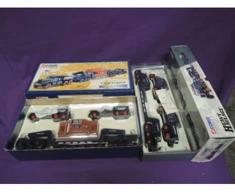 A Corgi Classics Limited Edition 1:50 scale diecast, Pickfords Commemorative Set 55201, windows unattached and present, appea