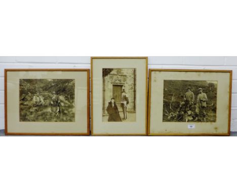 Two framed photographic hunting prints, 29 x 23cm and another, (3) 
