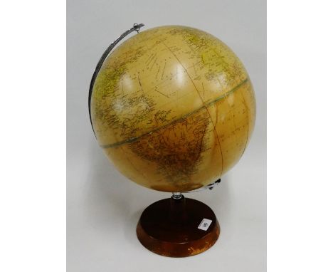 Philip's Challenge Globe 13.5 inches diameter, on a wooden base