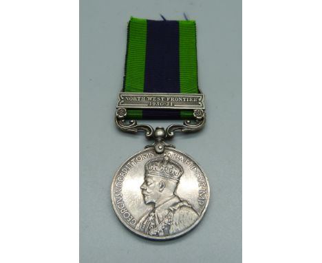 An India General Service medal with North West Frontier 1930-31 clasp, 6005054 Cpl. H. Read Essex R. 