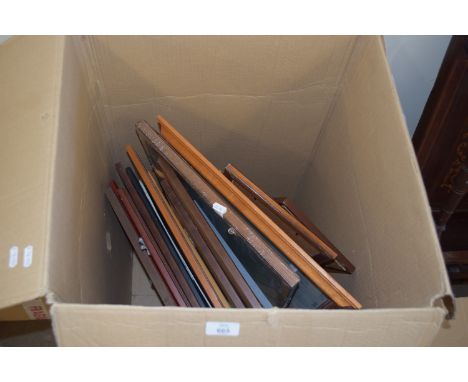 BOX CONTAINING PICTURES AND PRINTS - HORSE SALE ALFRED MUNNINGS PRINT