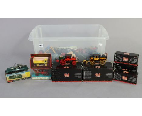 A Dinky die-cast scale model “Armoured Command car” (No. 602); together with approximately sixty various other die-cast scale