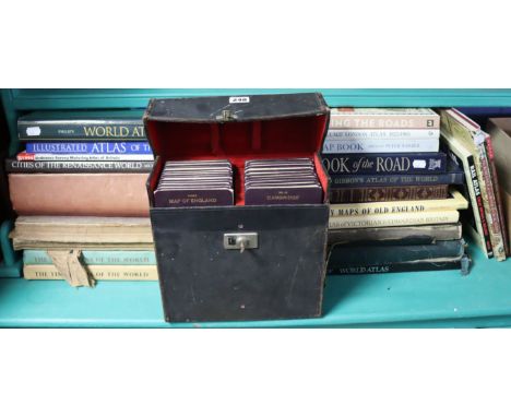 A part set of Bartholomew’s ordnance survey folding maps (22), in a fitted case, circa early 20th century; &amp; twenty-three