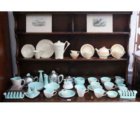 A Wedgwood &amp; Sons “Hermes” seven-piece tea set for two, together with various other items of decorative china &amp; potte