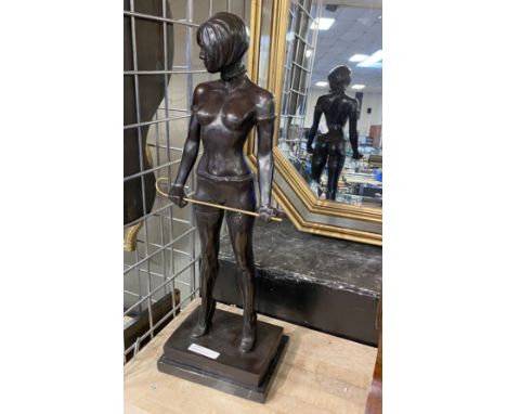 BRONZE WHIPLASH GIRL - 55CMS (H) APPROX