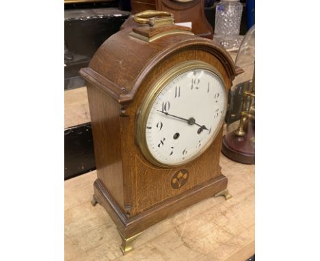 EDWARDIAN MANTLE CLOCK 30CMS (H) APPROX