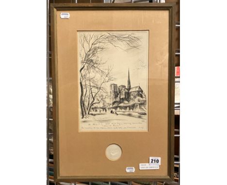 ROBERT CAMI - HOMMAGE DU CONSEIL MUNICIPAL DE PARIS (PRINT) - 26.5 X 18.5 CMS APPROX