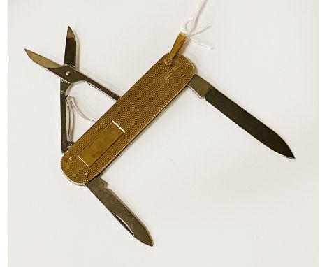 9 CARAT GOLD CASED SWISS ARMY KNIFE