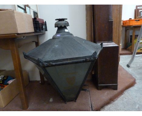 Brewing: A Guiness for O'Neills copper advertising lantern. 19th/20th Century. 32''h x 26''w