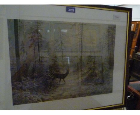 A print after Elizabeth Halstead ''Early Snow, Batsford''