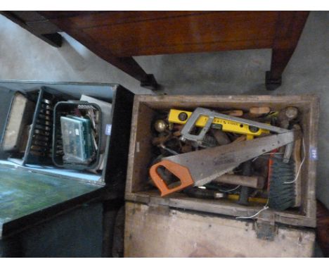 Two chests of tools and sundries