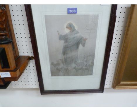 MARGARET W TARRANT: A print ''St Bride''