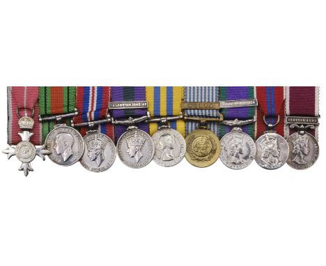 * A group of nine miniature dress medals attributed to Major P. Westrope, M.B.E., Royal Artillerya) The Most Excellent Order 